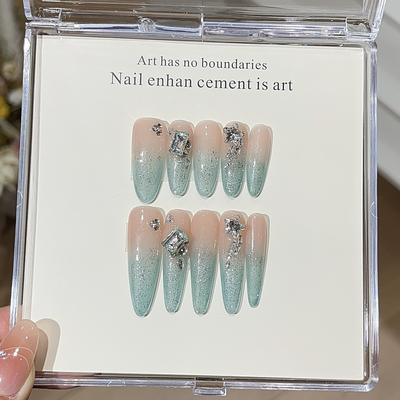 Подводное звездное небо летом, прохладный мятно-зеленый градиент, тонкий серебряный дизайн вспышки, сломанный алмаз, износ, броня