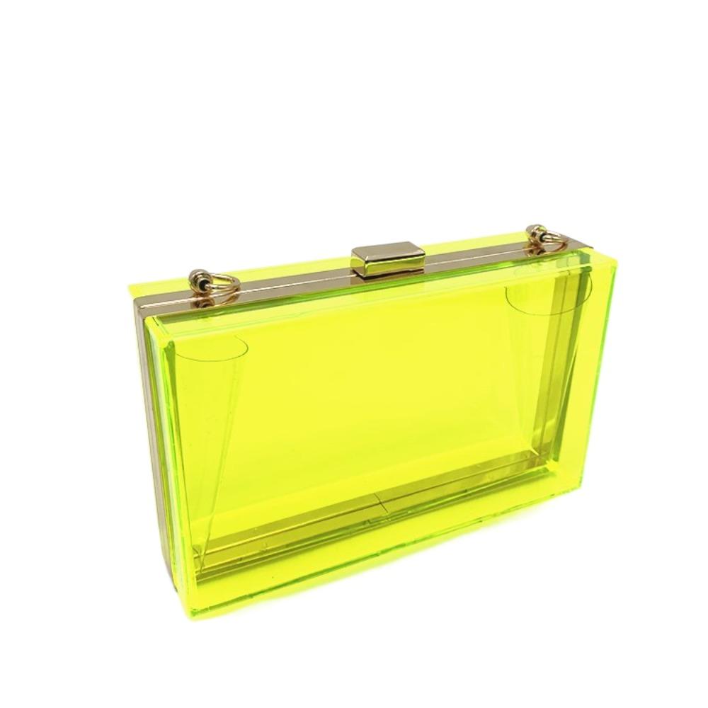 Box Bag Acrylic Transparent Bag Summer Women Handbags Travel Banquet Crossbody Bag Outdoor