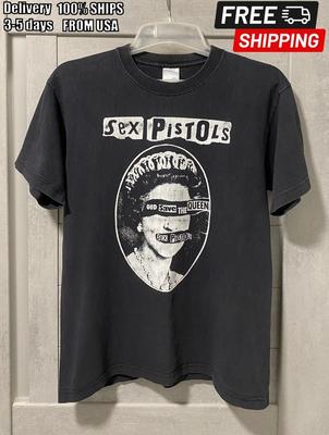 Sex Pistols God Save The Queen Хлопок Черный Унисекс Футболка S5XL BB43 Унисекс Футболка