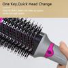 1200W Hair Dryer 2 In 1 Hot Air Brush One Step Styler Volumizer Hair Comb Roller Electric Ion Blow Dryer Brush Hair Straightener Curler