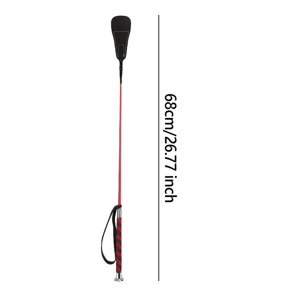 68см Хлыст для лошади с нескользящей ручкой Резиновый хлыст для тренировок всадников Оборудование для верховой езды Конный хлыст