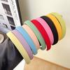 New Colourful Sponge Wide Edge Hairband Women Solid Color Headband Fashion Turban Makeup Hairband Hoop Girl Hair Accessories