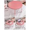 [2025 NEW Folding Table, Round Mini Table, Perfect for Single Living] Folding Desk, Round Mini Table, Laptop Stand, Enhanced Stability, Multi-function