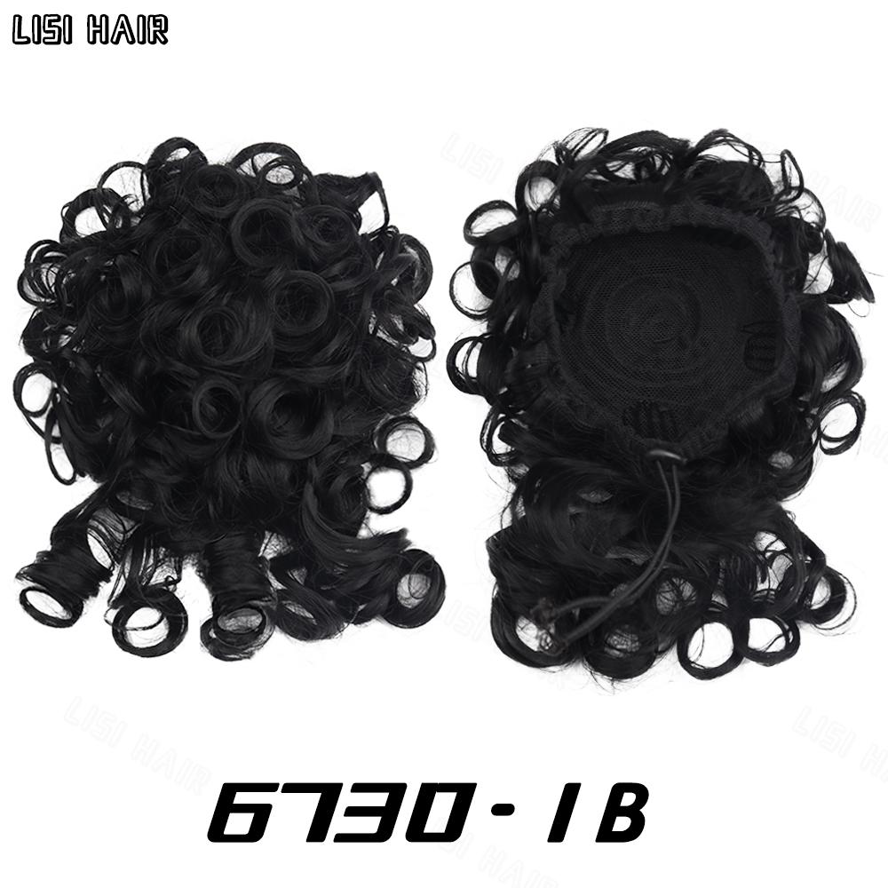 MERISIHAIR Грязный пучок для волос, эластичный шнурок, свободный большой вьющийся короткий пучок, синтетический хвостик, наращивание волос, пучок для женщин, ежедневное использование