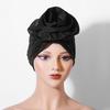Headwear African Turban Caps Raw Silk Bonnet Elegant Head Wraps  Party Headgear