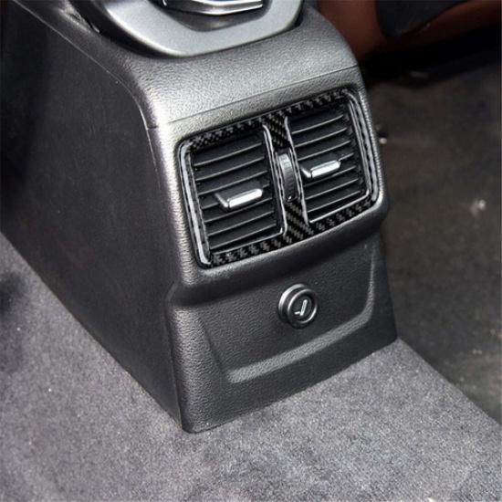 Carbon Fiber Interior Rear Air Vent Outlet Cover Trim For BMW X1 F48 2016-18