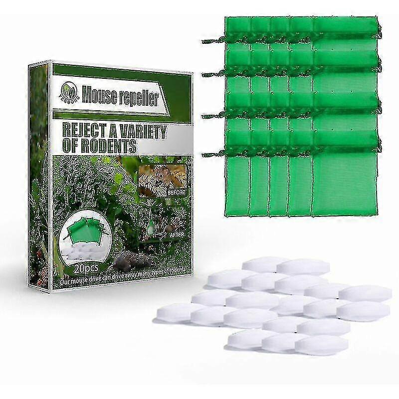 Peppermint Oil Rodent Repellent For Garden Rats And Rat Pest Control (box Of 2, 40 Pieces)