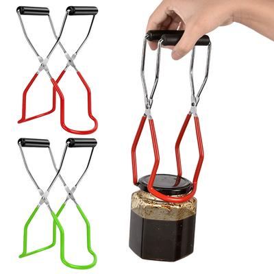 Подъемник для консервных банок с ручкой. Щипцы для захвата консервных банок. Щипцы для подъема банок из нержавеющей стали. Термостойкость для безопасного надежного захвата.