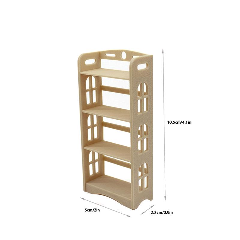 1:12 кукольных миниатюрных стеллажей для хранения вещей, многофункциональная стойка, книжный шкаф, мебель, модель для дома, декор, аксессуары для игрушечных кукольных домиков