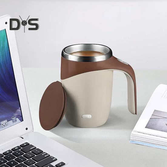 Автоматическая магнитная кружка для помешивания кофе 400 мл Магнитная чашка для смешивания молока Быстроохлаждающаяся автоматическая кружка для помешивания кофе для какао Надежный магнитный кофе