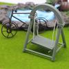 45669 Miniature Swing Chair Realistic Mini Patio Swing Dolls Accessory Mini Furniture Swing