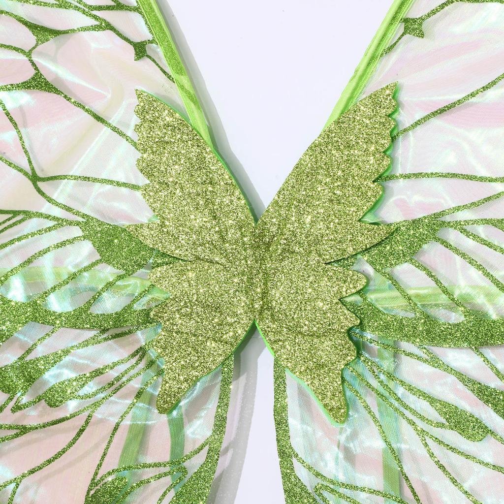 Костюм «Крылья бабочки и эльфийские уши» — полный набор аксессуаров для взрослых и детей, идеально подходящий для ролевых игр в стиле феи, маскарада и Хэллоуина.