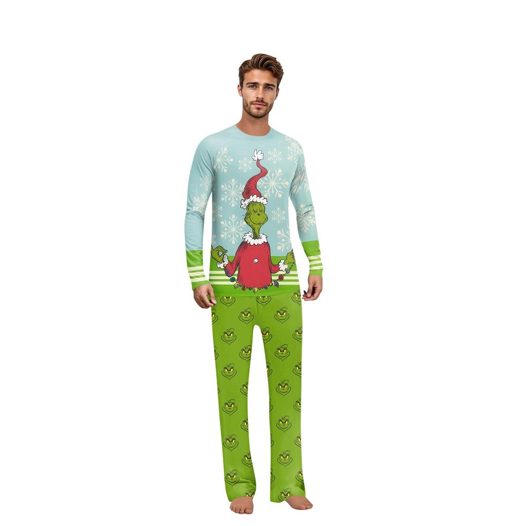 Комплект из топа и брюк с рождественскими принтами для всей семьи Одинаковые комплекты для всей семьи