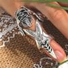 2023 Men's Bendable Dragon & Skull Head Ring