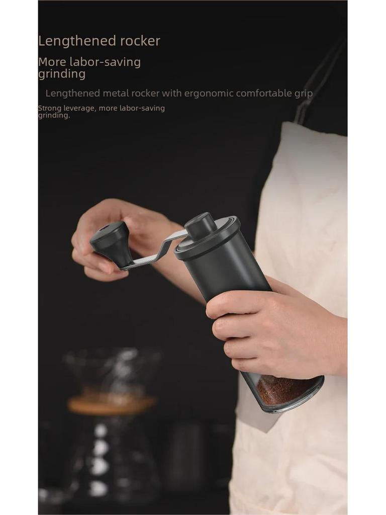 Hand-Cranked Portable Coffee Bean Grinder - Manual Household Brewing Equipment