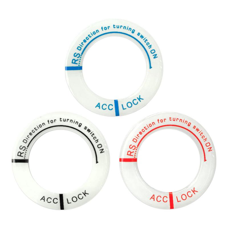 Светящаяся наклейка на кольцо переключателя зажигания автомобиля, наклейки на автомобильные брелки, декоративные наклейки на мотоциклы, 3D-крышка переключателя, светящаяся в темноте