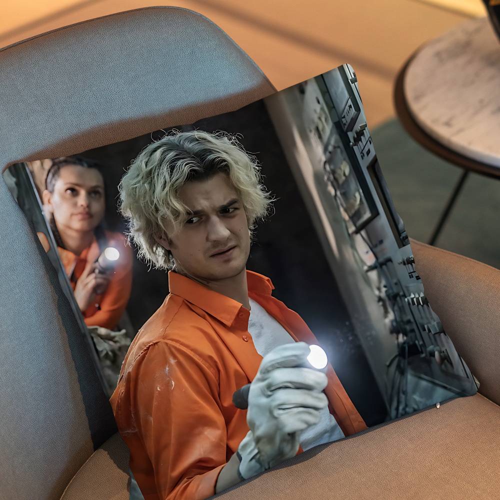 J-Joe Keery Movie Cold Storage Pillow Case Pillow Case Living Room Sofa Cushion Cover Suitable For Home Bedroom Room Decoration