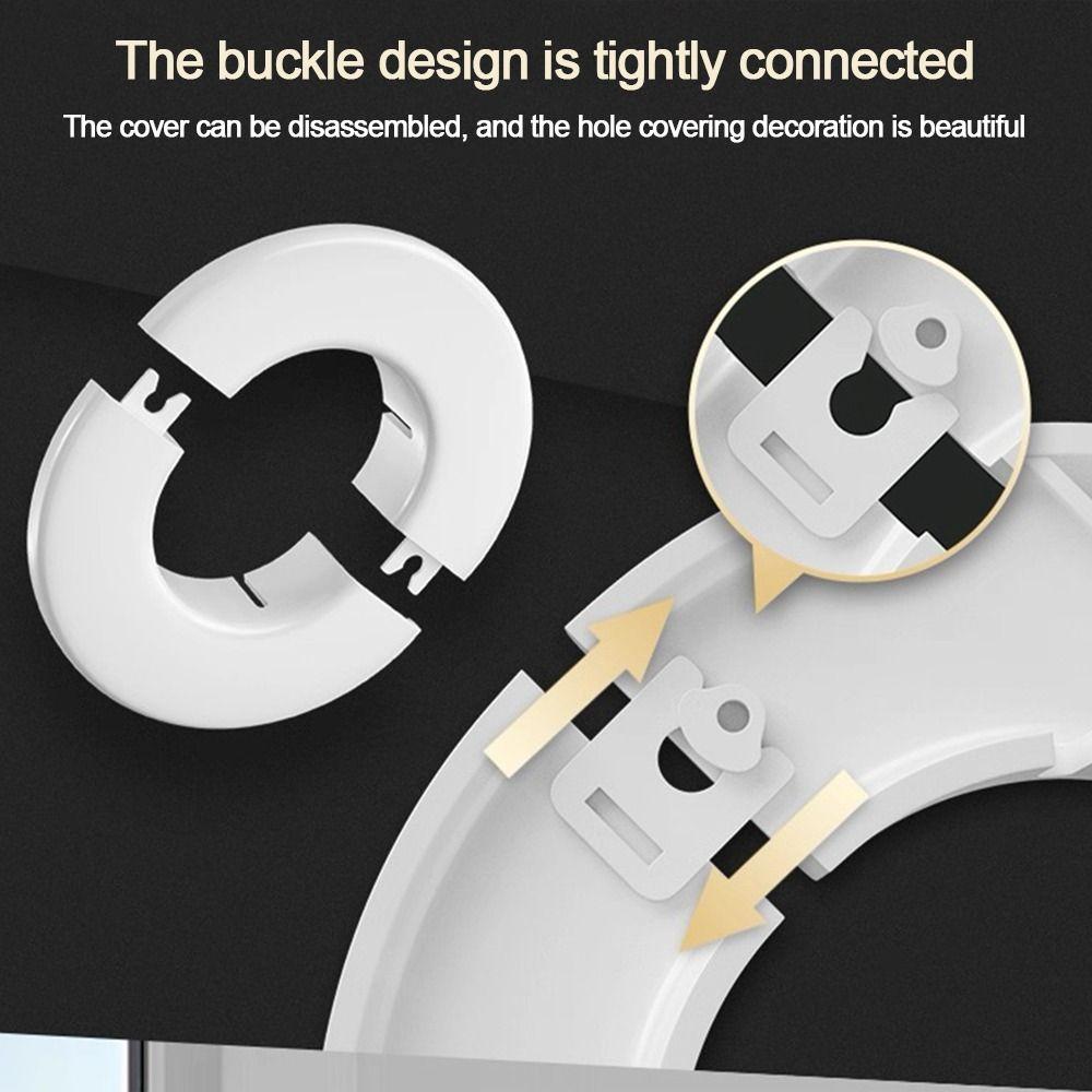 White Air Conditioning Pipes Cover Split Type Hole Cover Plug New Wall Hole Duct Cover  Cable Entry