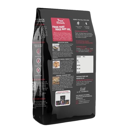 True Elements No Added Sugar Muesli, 400 g