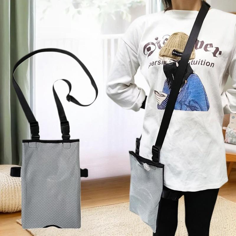 Large Capacity Urine Bag Holder Patient Urinal Bag Elder Drainage Bag Catheter Holder Breathable Mesh Urine Collection Bag