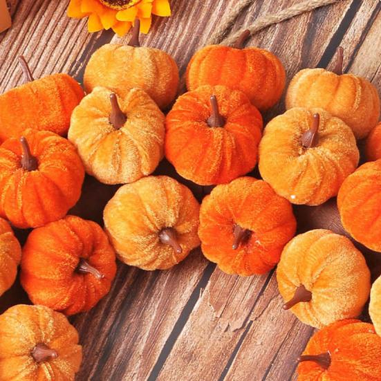 40 см Искусственный тканевый тыквенный венок для помещений и улицы, подвесной на стену или дверь