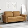 Vidaxl Sofa 2-Osobowa, Brązowa, 140 Cm, Tapicerowana Aksamitem