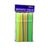 300pcs Plastic Drinking Straws Long Multi-Colored Striped Disposable Straws Party Rainbow Straw
