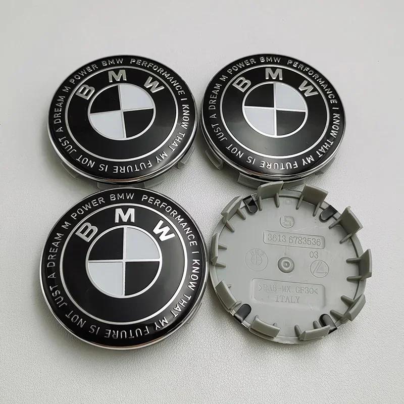4Pcs/Set 68MM For BMW M Logo X1 X2 X3 X4 X5 X6 F48 G01 E84 E83 Car Wheel Center Cap Hub Covers Badge Styling Accessories
