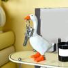 1pc Magnetic Goose Key Chain Home Decoration Sculpture OOffice Desk Decoration Resin Goose Duck Sculpture Tool Rack Home