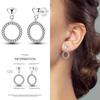 2024 New Earring for Women 925 Silver Sparkling Star Butterfly Heart Tassels Feather Hoop Earrings Engagement Wedding Jewelry