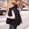 Down vest women's 2024 winter new fashion thickened warm vest outer wear trendy vest large size