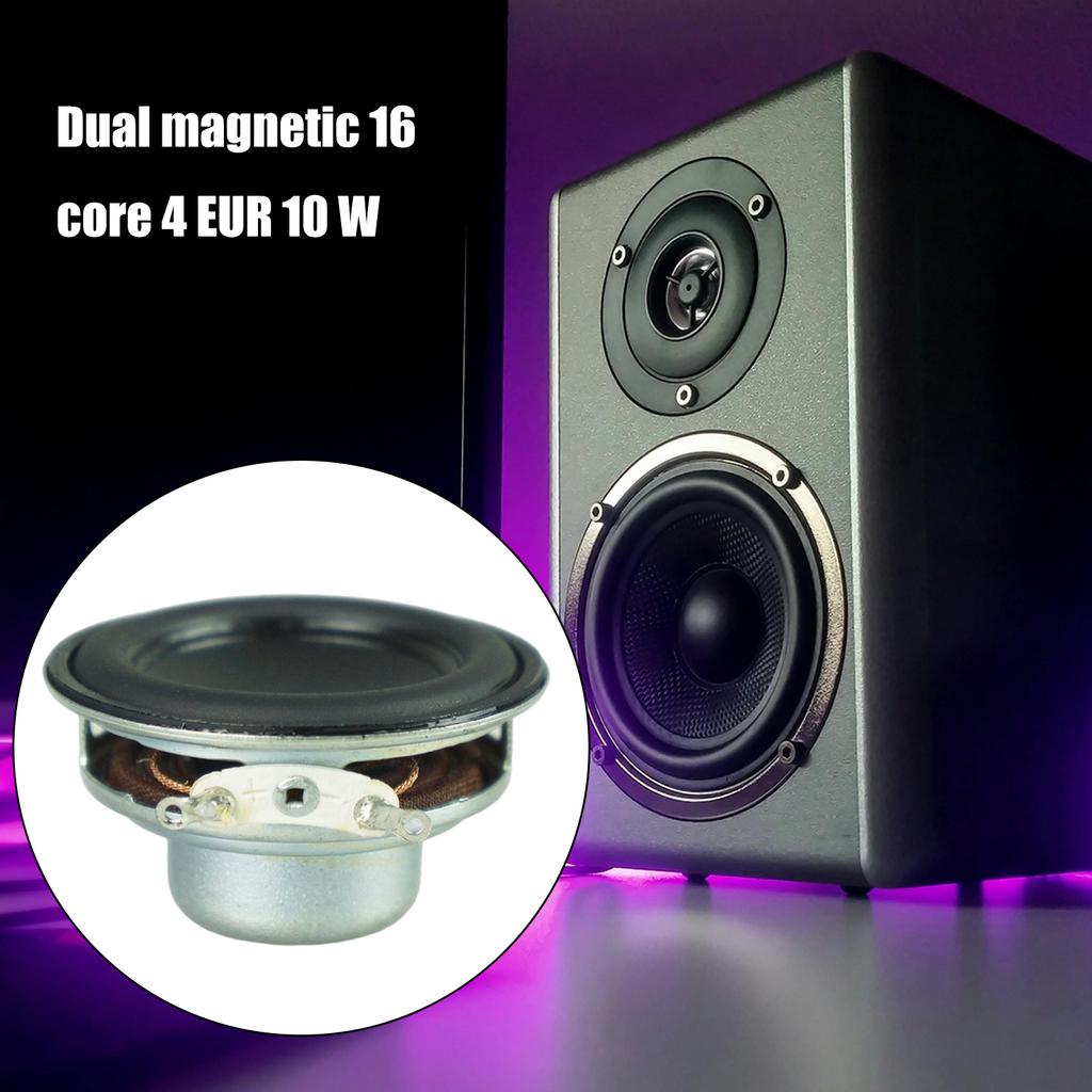 2Pcs 45mm 4Ohm 8W Portable Speakers 1.7inch 16 Cores Small Full Ranges Rubber Side Inner Magnetic Speaker Replacement
