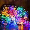 LED Solar Cherry Flower String Wedding Christmas Day Outdoor Waterproof Garden Flower Decoration Lantern