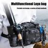 Large Capacity Fishing Gear Bag Waterproof Oxford Cloth Multi-Pocket Multifunction Lure Rod Line Reel Holder Fishing Accessories Shoulder Bag