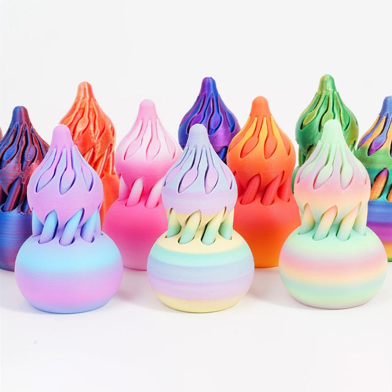 3D-печатная тыква 3D-печатное спиральное конусное вращающееся украшение Невозможная пирамида Мини вихрь Иллюзия нити Настольные аксессуары