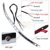 Motorcycle Chrome Windshield Trim Flasher Turn Signal LED Light For Harley Touring Electra Street Glide Classic 2014-UP