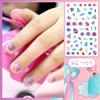 New Children's Princess Cartoon Nail Stickers Sequins Glitter Colorful Flowers DIY Decal Kid Toy Kawaii for Kids Girls Ornaments