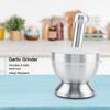 Stainless Steel Mortar Pestle Beans Garlic Spices Foodstuffs Grinder Kitchen Tool with Lid