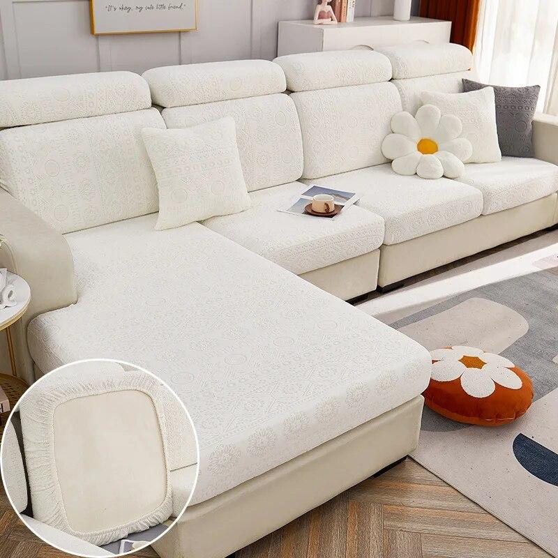 Жаккардовый чехол для подушки на сиденье дивана, эластичный съемный регулируемый чехол для дивана, чехлы для дивана, защита для мебели для домашних животных и детей