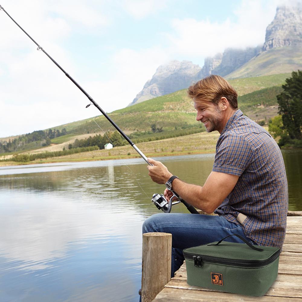 Сумка для рыболовных снастей Водостойкая сумка для хранения рыболовных приманок и катушек Сумка-чехол для рыболовных аксессуаров