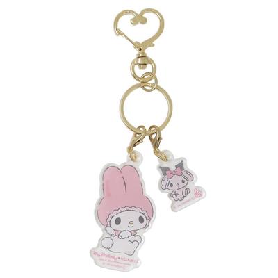 My Melody Kuromi 50-я 20-я годовщины Двойной акриловый брелок My Melody &