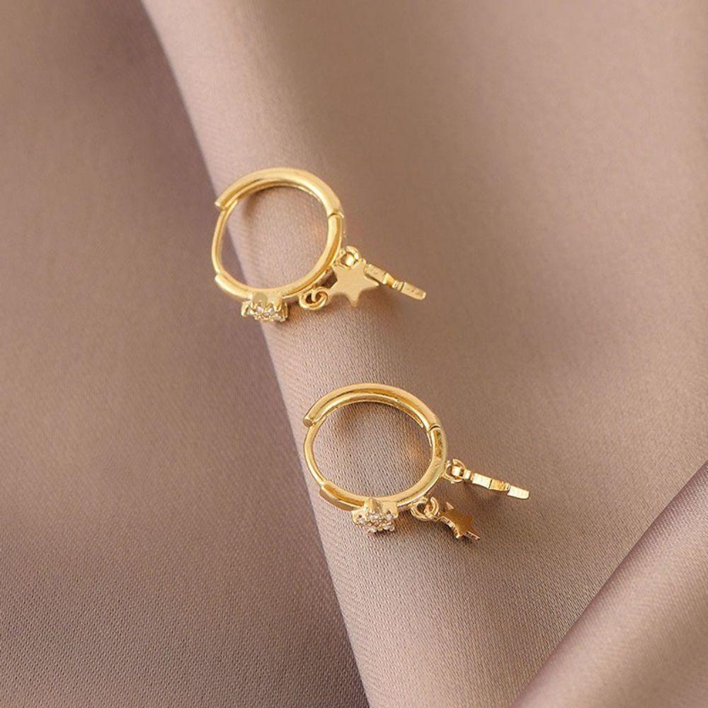 Women Jewelry Hoop Earrings Korean Style Earring Star Drop Earrings Pendant Earring Women Earring