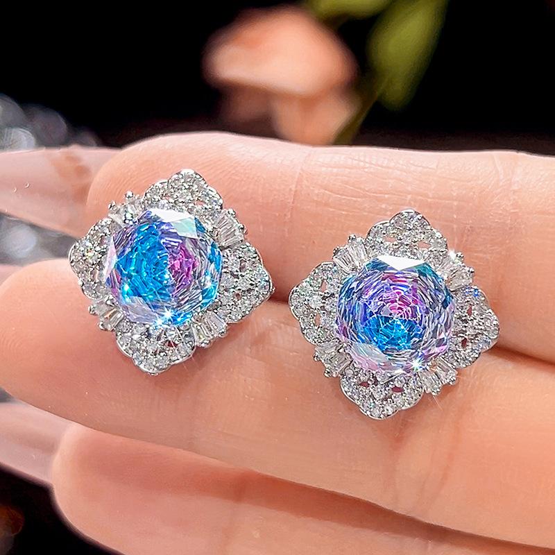 Ювелирные изделия Медное основание Золотое покрытие Имитация Тысячелетия Постепенное изменение цвета Темпераментный набор Главный камень 16-10 мм