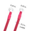 Cable Matters 6 Gauge Battery Cable Inverter Power Cable with Oxygen-Free Copper 2 Feet - Black + Red 2 Piece Set