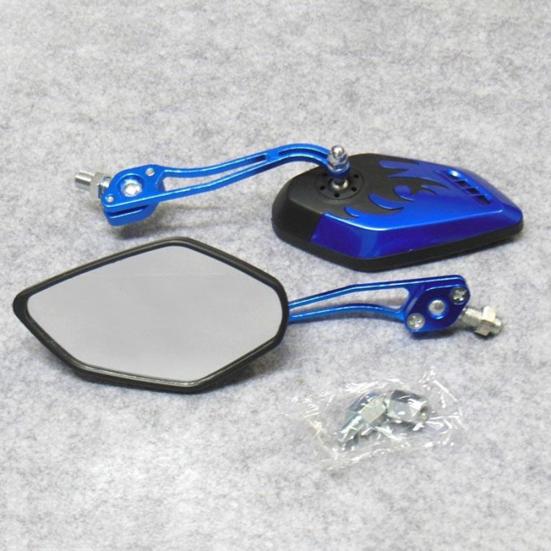 2Pcs/Set 8/10mm Motorbike Handlebar Mount Scooter Motorcycle View Rear Mirrors