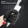 1Pc Soft Anti-prick Anti-puncture Tensile Resistant Textured Grip Palm Gloves Outdoor Fishing Sea