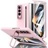 KEYSION С чехлом для сенсорной ручки для Samsung Galaxy Z Fold 4 3 5G, жестким чехлом для телефона с подставкой из ПК и защитой экрана из закаленного стекла
