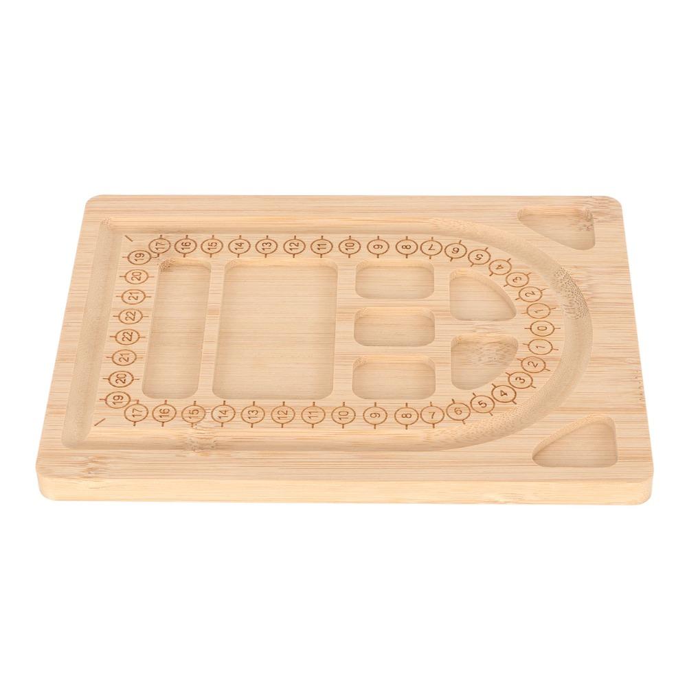 Wood Bead Board Smooth Surface Bracelet Design Template Durable Beading Tray For Bracelet Making