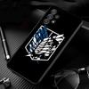 Cover For Samsung Galaxy A51 A71 A41 A31 A11 A01 A72 A52 A42 A32 A22 A21s A02s A12 A02 Silicone Case Shell Attack On Titan Badge