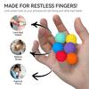 4/6 шт. Магнитный силиконовый сенсорный мяч, портативный, для путешествий, снятия тревожности и стресса, цветной мяч для детей, подростков и взрослых, успокаивающий текстурированный мяч, игрушка-фиджет